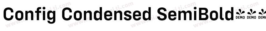 Config Condensed SemiBold字体转换